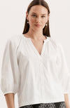 Harper Cotton Top - White