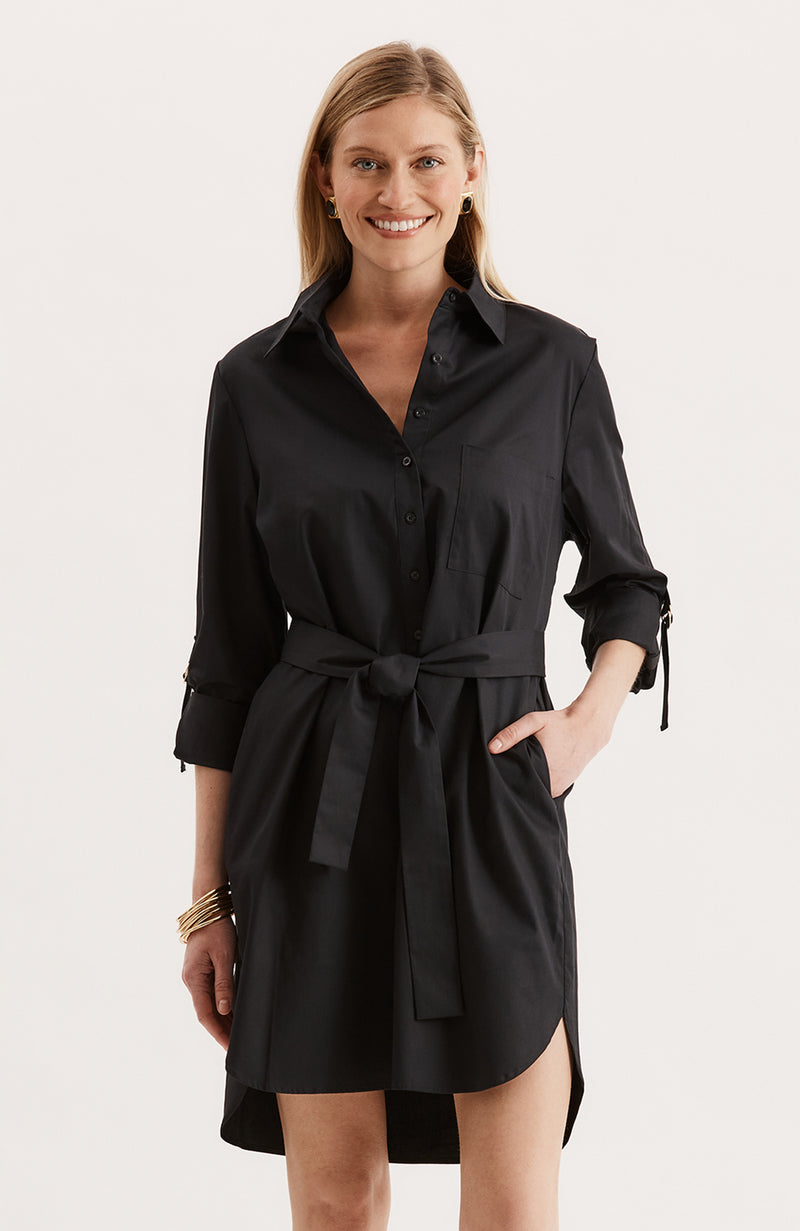 Emmaline Shirtdress - Black