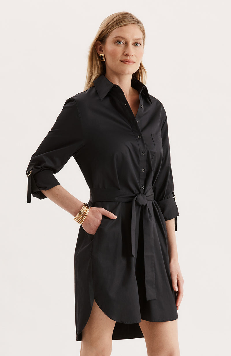 Emmaline Shirtdress - Black