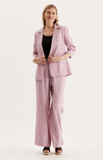 Cooper Striped Blazer - Hot Pink