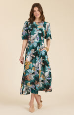 Frankie Silk Watercolor Floral Dress - Watercolor Floral