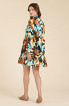 Lelah Butterscotch Floral Dress - Butterscotch Floral