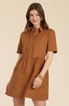 Mitzi Corduroy Dress - Chestnut