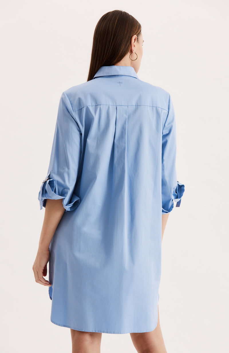 Emmaline Shirtdress - Porcelain