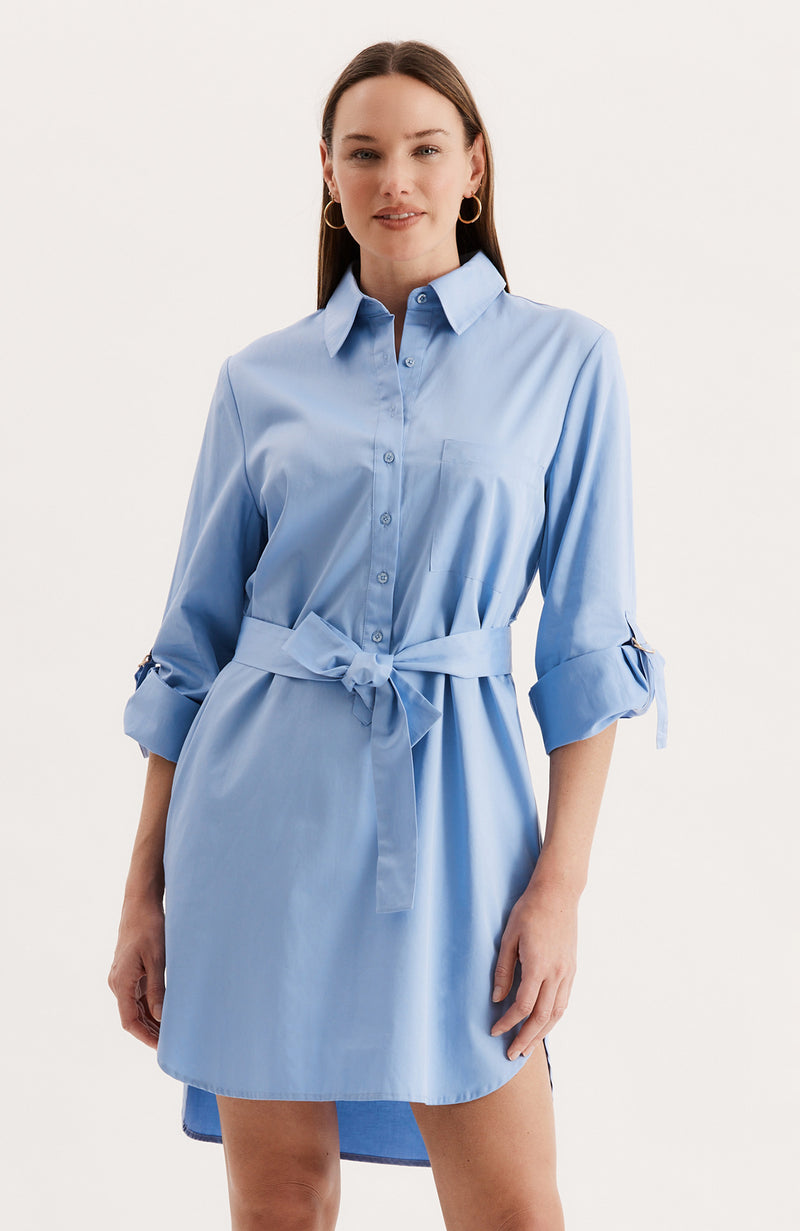 Emmaline Shirtdress - Porcelain