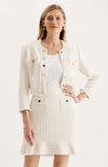 Jackie Bouclé Jacket - Ivory