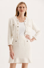 Jackie Bouclé Jacket - Ivory