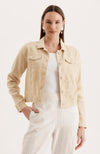 Corey Linen Jean Jacket - Beechwood