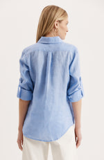 Addison Linen Shirt - Porcelain