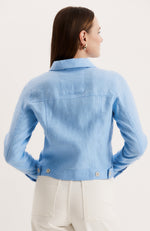 Corey Linen Jean Jacket - Chambray