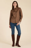 Faux Suede Club Shirt - Brunette