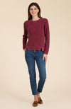 Mineral Wash Crew Neck Sweater - Cayenne