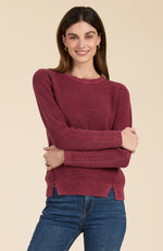 Mineral Wash Crew Neck Sweater - Cayenne