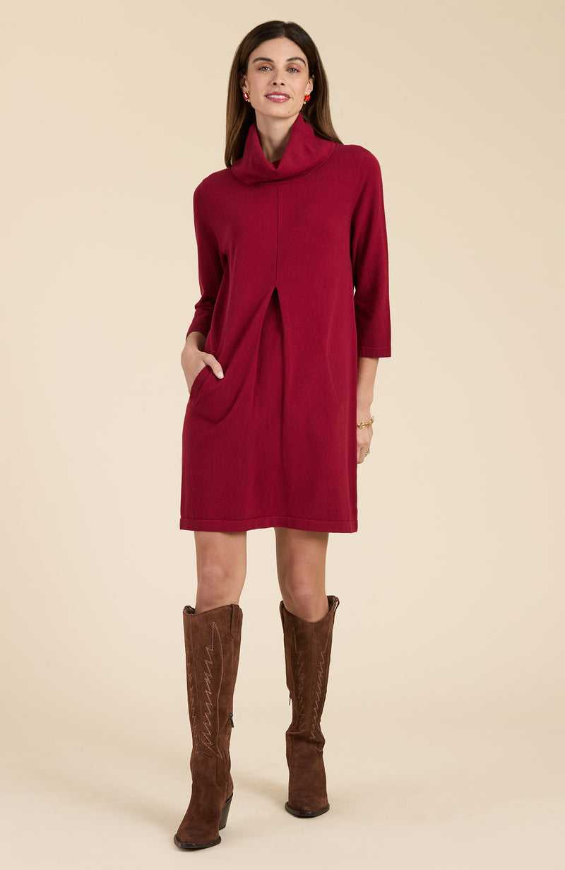 Kim Cotton Cashmere Dress - Cayenne