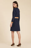 Karine Color Block Dress - Navy