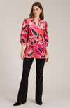 Cheri Velvet Pink Splash Tunic - Pink Splash