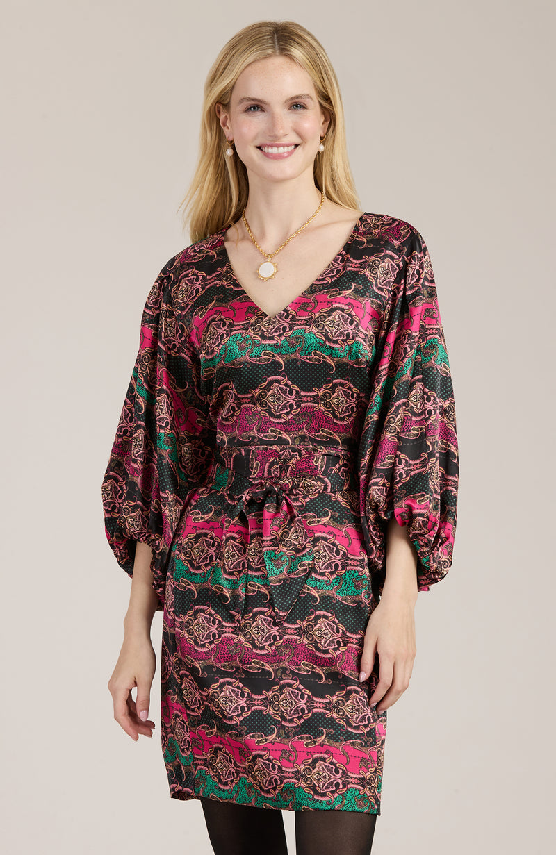 Val Animal Paisley Dress - Animal Paisley