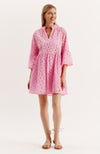 Abbie Eyelet Dress - Pink Frosting
