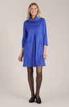 Kim Faux Suede Dress - Sapphire