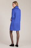 Kim Faux Suede Dress - Sapphire