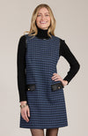 Kirtly Houndstooth Knit Jumper - Navy