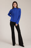 Cashmere Basketweave Sweater - Sapphire