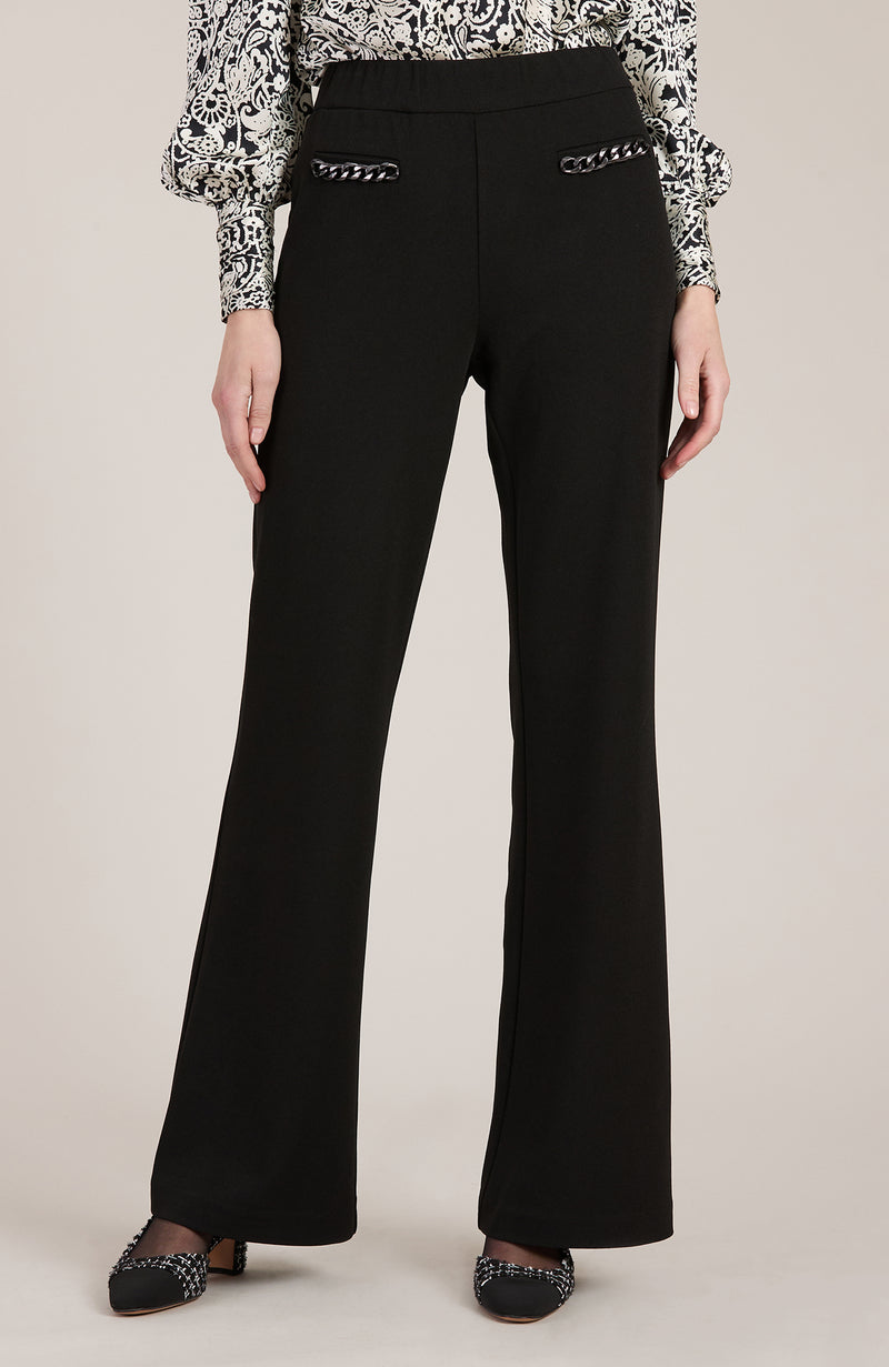 Millie Crepe High Rise Pant - Black