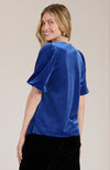 Claire Velvet Top - Sapphire