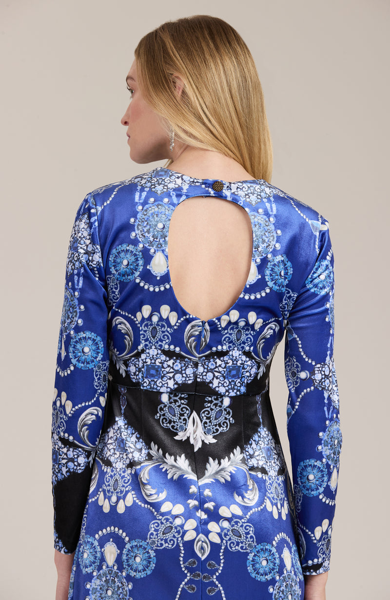 Dana Velvet Diamonds Dress - Diamonds & Sapphires