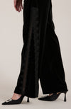 Toby Velvet Lace Pant - Black