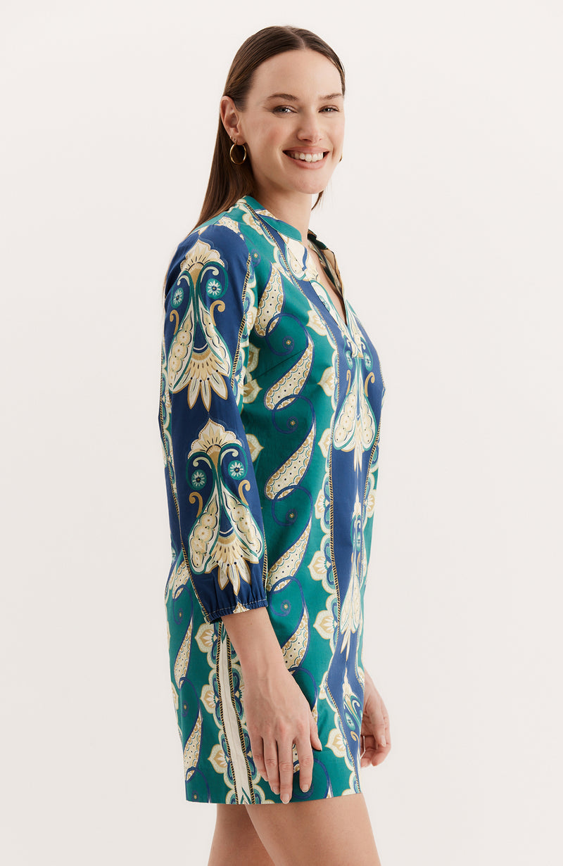 Paulie Appliqué Dress - Cabana Foulard