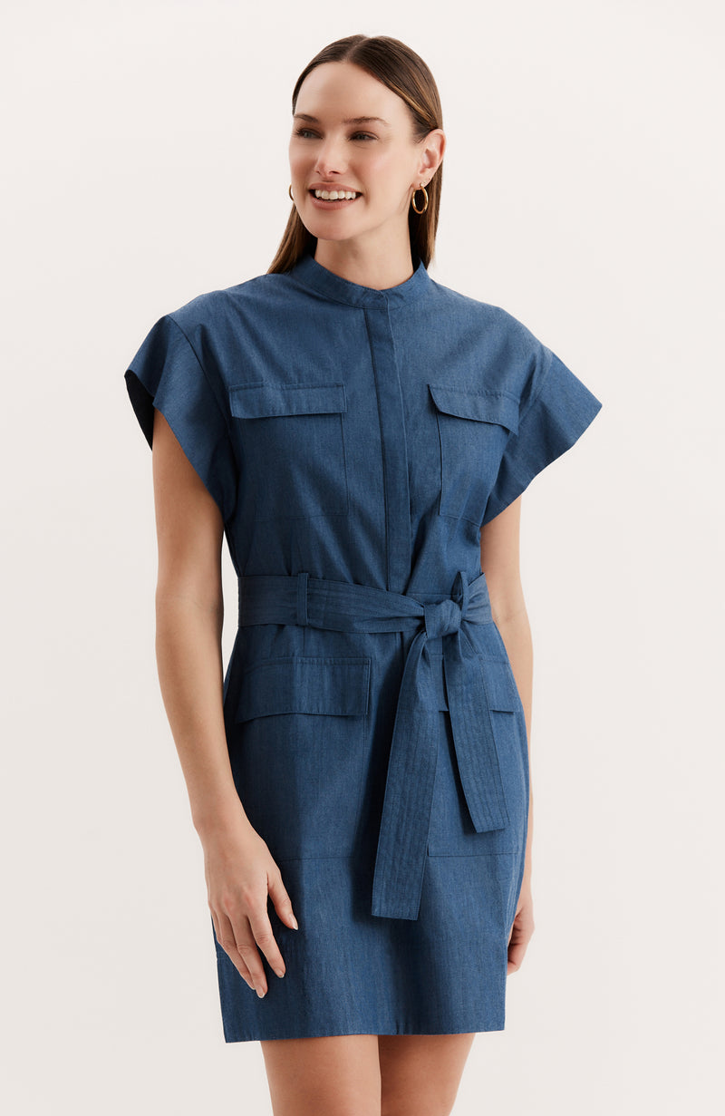Wendy Denim Shirtdress - Dark Denim
