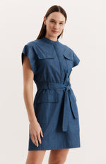 Wendy Denim Shirtdress - Dark Denim