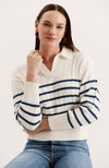 Ack Striped Sweater - Egret