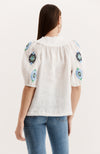 Margarita Embroidered Top - White