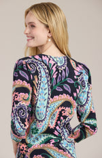 Julianne Cotton Cashmere Sweater - Paisley