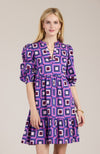 Karlie Graphic Geo Dress - Graphic Geo