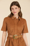 Mitzi Corduroy Dress - Chestnut