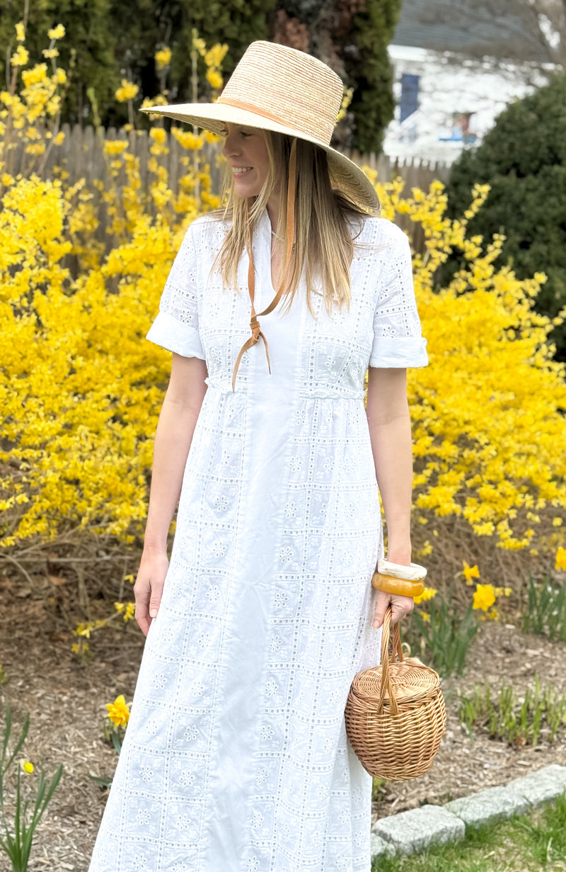 Lane Eyelet Maxi Dress
