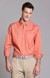 Rhinebeck Stripe Long Sleeve Shirt - Multi Orange Stripe