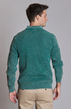 Mineral Wash 1/4 Zip Sweater - Brunswick Green