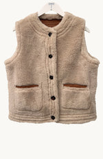 Hyland Sherpa Vest - Chestnut