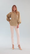 Trish Foulard Floral Top - Foulard Floral