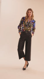 Chloe Floral Silk Top - Exploded Floral