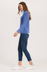 Mineral Wash Cardigan - Cobalt