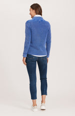 Mineral Wash Cardigan - Cobalt