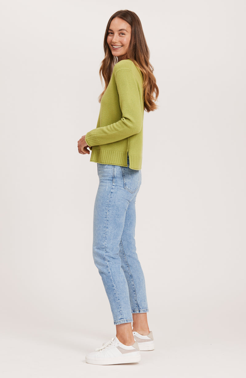 Cashmere Everyday Crewneck Sweater - Cactus