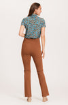Margie Ponte Slit Pant - Teddy Bear