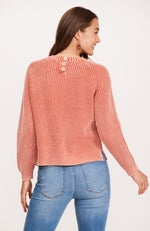 Mineral Wash Shaker Sweater - Paprika