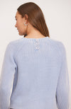 Mineral Wash Shaker Sweater - Dove